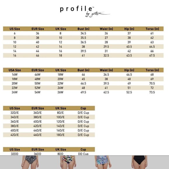 Profile by Gottex D-Cup 8D Bohemian Gypsy Underwire One-Piece Swimsuit - Picture 9 of 9